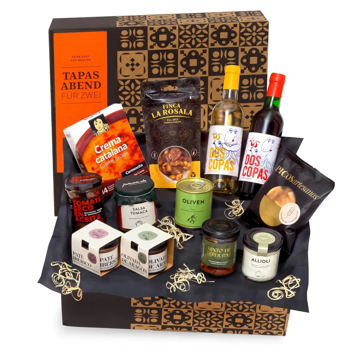 Tapas-Geschenkbox für zwei – spanischer Genussabend