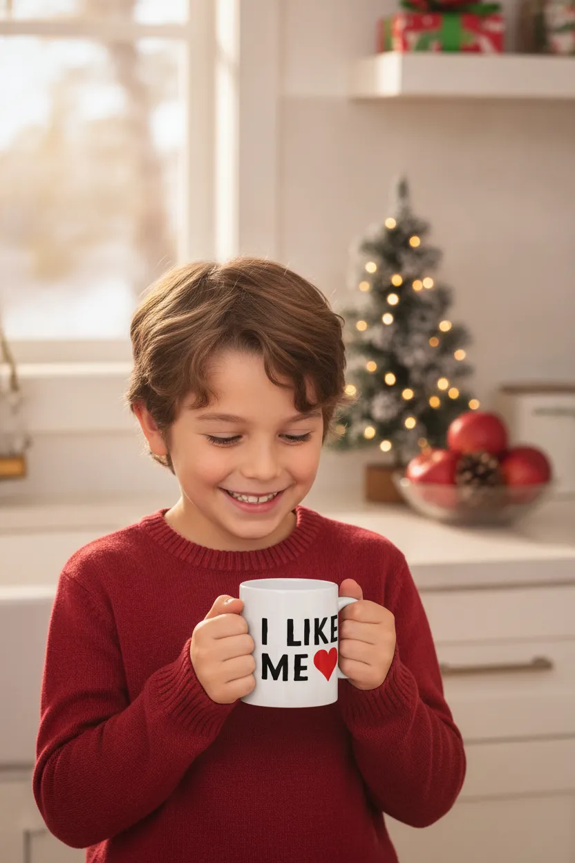 Spruchtasse „I like me“ – Geschenk für Kollegen