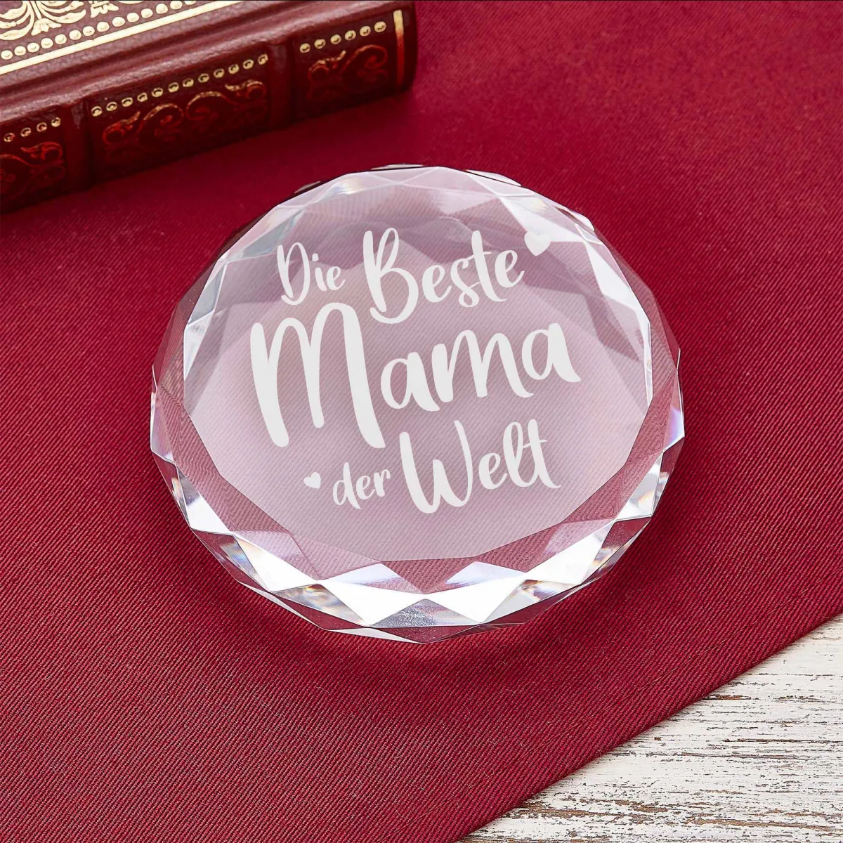 Deko-Kristall mit Gravur – Geschenk für Mama – Bild 2