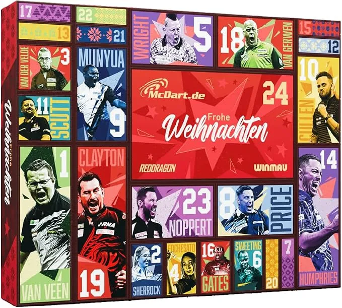 Darts-Adventskalender – Geschenk für Dartspieler