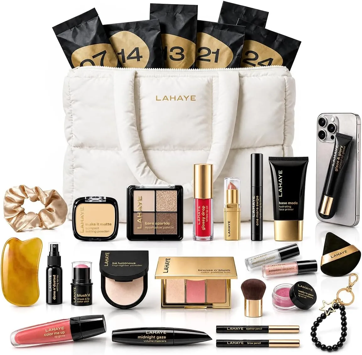 Beauty-Adventskalender in Puffer Bag für Frauen