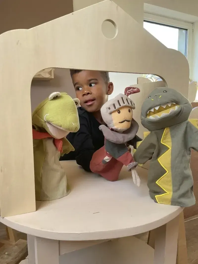 Drachen-Handpuppe für fantasievolle Rollenspiele – Bild 4