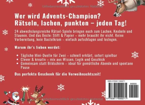 Rätselbuch für Zwei – Adventskalender zum Spielen – Bild 3