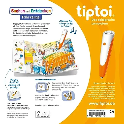 tiptoi-Pappbilderbuch Fahrzeuge für Kinder ab 2 – Bild 3