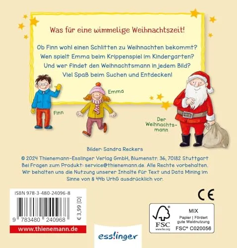 Weihnachts-Wimmelbuch für Kinder in Mini-Ausgabe – Bild 3