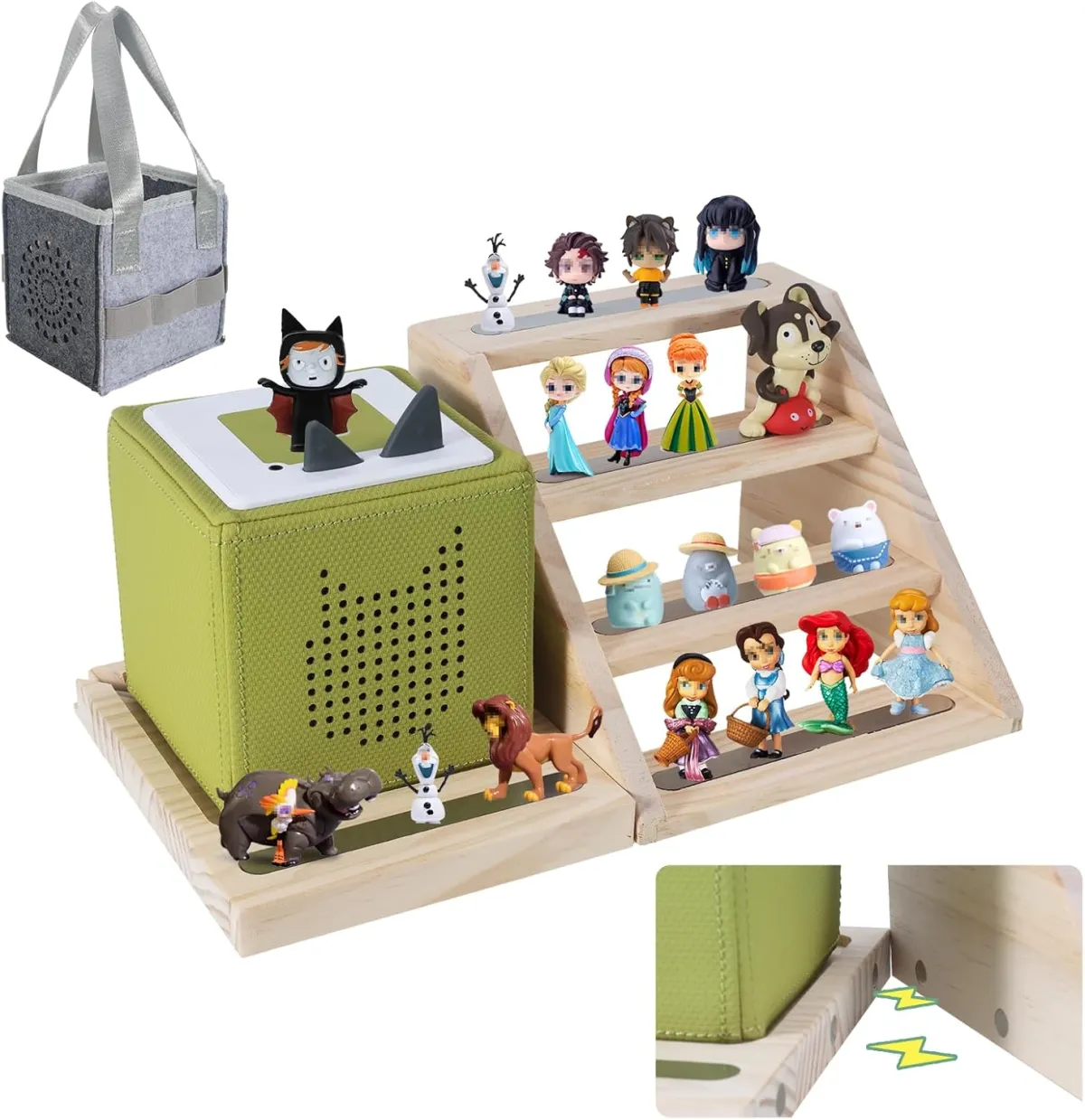 Magnetisches Wandregal für Tonie-Figuren – Geschenk für Kinder