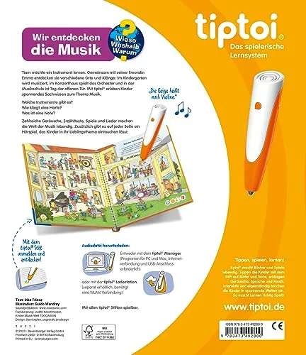 tiptoi-Buch Musik – Geschenk für Kinder ab 4 – Bild 3
