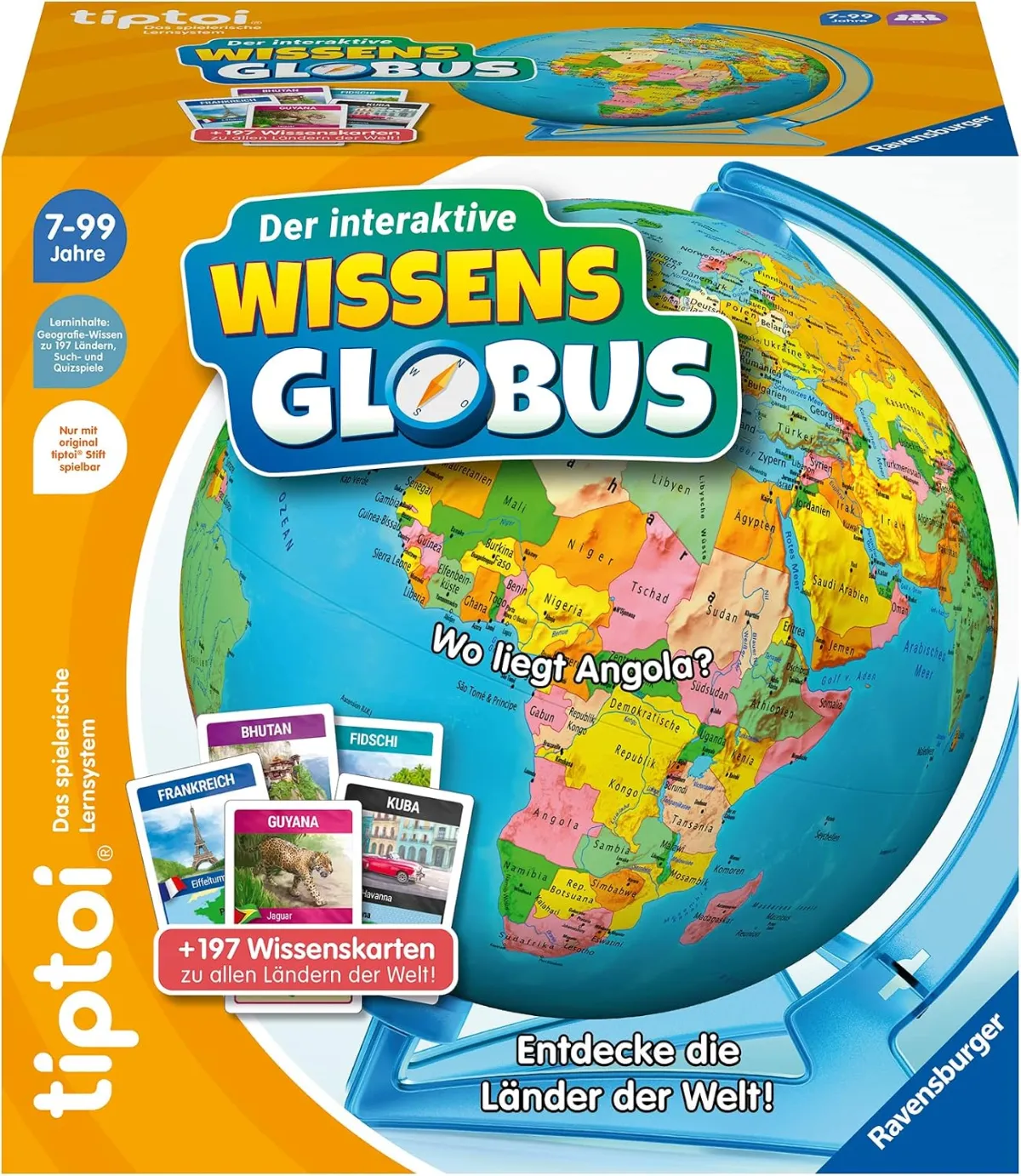 Interaktiver Wissens-Globus für Kinder ab 7