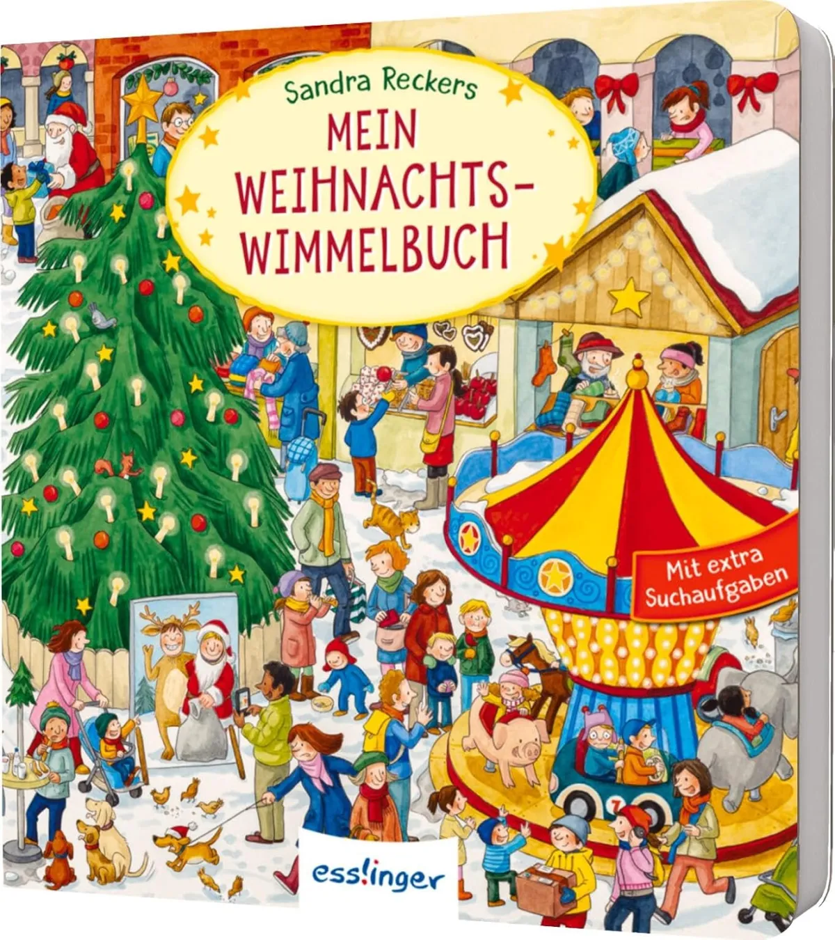 Weihnachts-Wimmelbuch für Kinder in Mini-Ausgabe