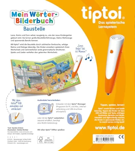 tiptoi Bilderbuch Baustelle für Kinder ab 3 – Bild 3