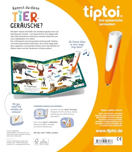 tiptoi Pappbilderbuch mit Tiergeräuschen für Kinder – Bild 3