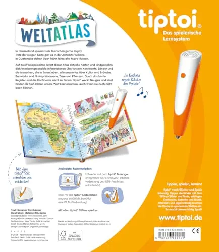 tiptoi Weltatlas – Geschenk für Kinder ab 5 – Bild 3
