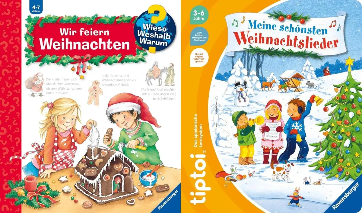 Weihnachts-Buchset mit Liedern für Kinder