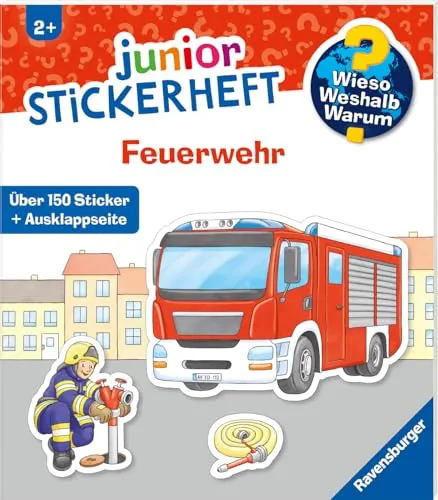 Stickerheft Feuerwehr – kleines Geschenk ab 2 Jahren – Bild 2