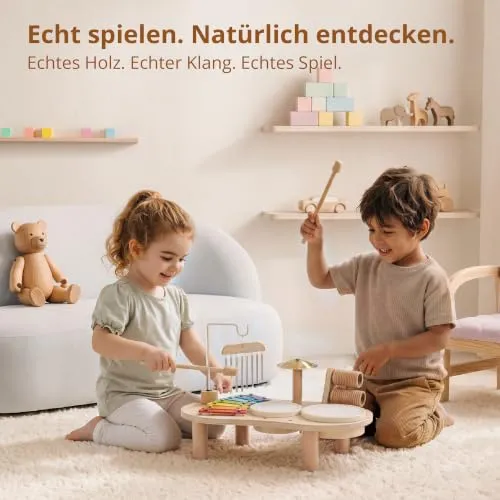 Musikspielzeug aus Holz – Geschenk für Kleinkinder – Bild 3