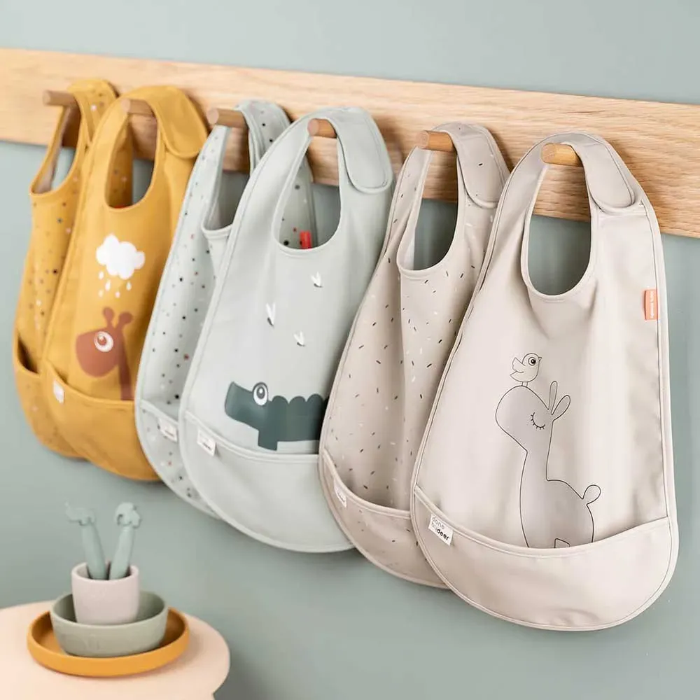 Lätzchen-Set mit Krokodil für Babys zur Breizeit – Bild 4