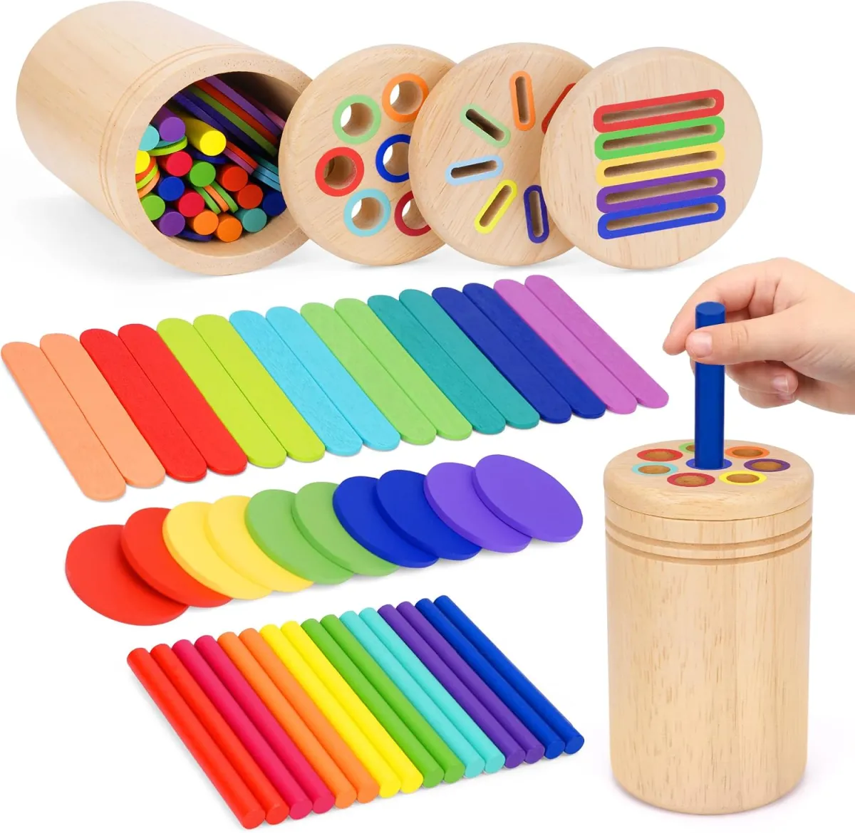 Holz-Steckspiel für Kleinkinder ab 1 Jahr