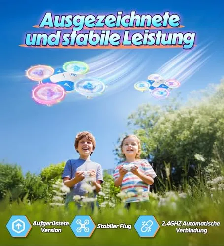 Mini-Drohne mit LED-Licht – Geschenk für Kinder – Bild 3