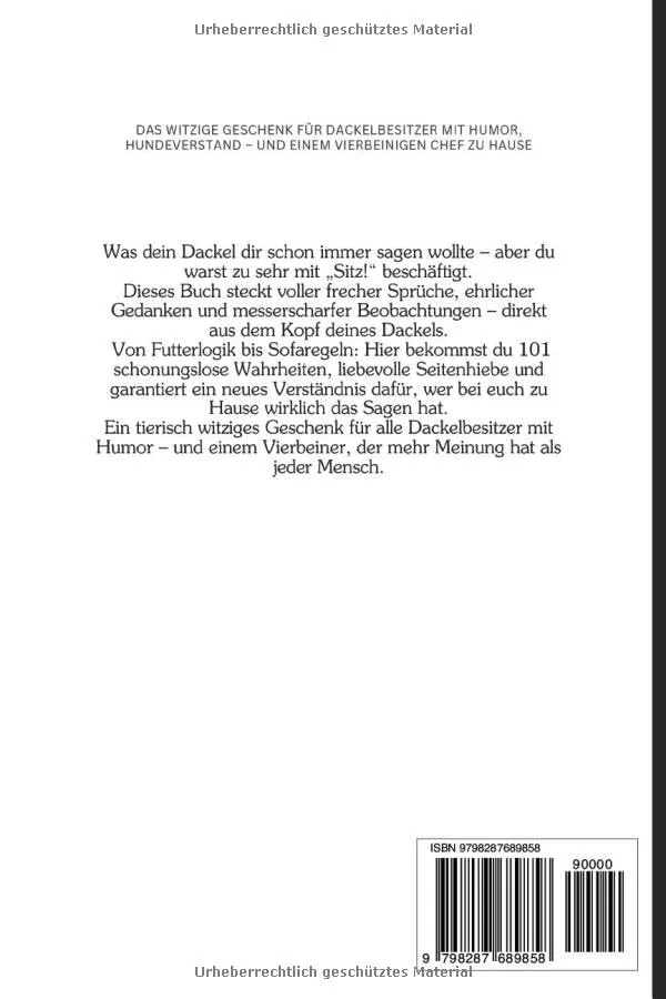 Witziges Buch für Dackelbesitzer mit Humor – Bild 3