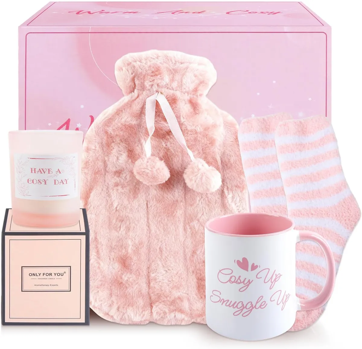 Wärme-Geschenkset mit Wärmflasche für kalte Tage