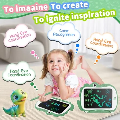 LCD-Zeichentablett im Dino-Look für kleine Künstler – Bild 3