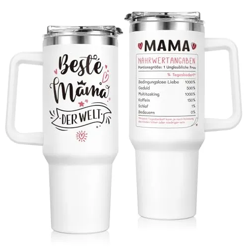 Großer Thermobecher mit Spruch – Geschenk für Mama – Bild 2