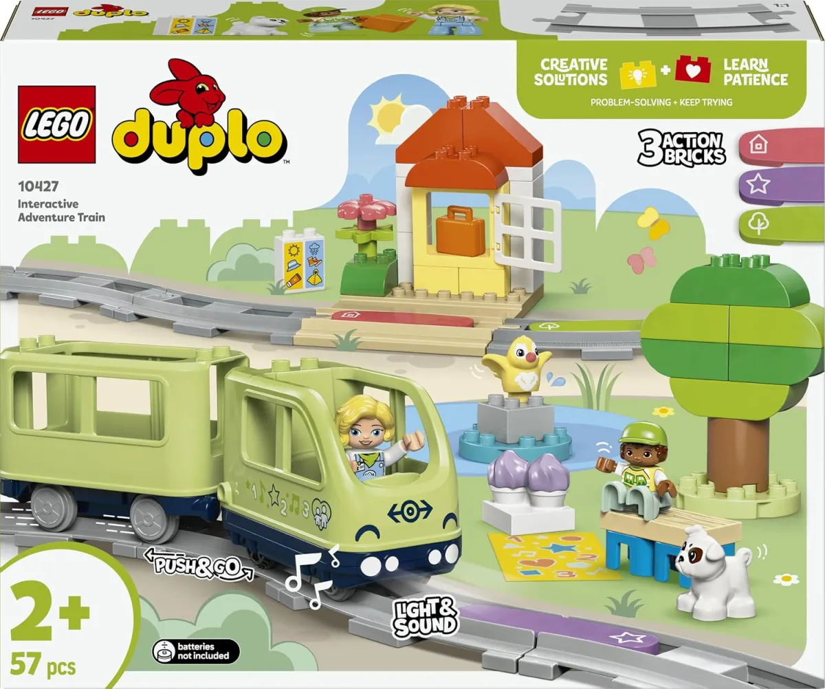 Interaktive Eisenbahn aus DUPLO für Kinder ab 2