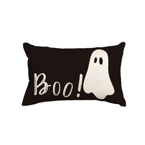 Kissenbezug mit Geist-Motiv – Deko-Idee zu Halloween – Bild 2