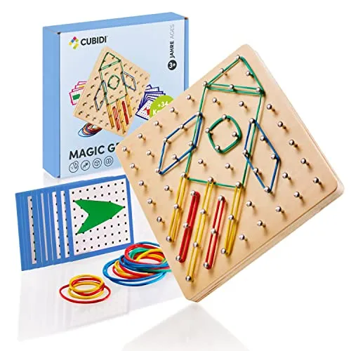 Geobrett aus Holz – Lernspielzeug für Kinder ab 5 – Bild 2