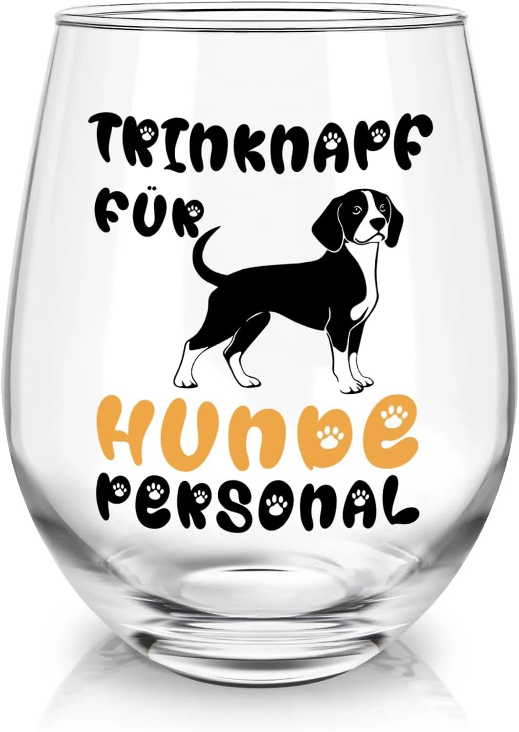 Weinglas mit Spruch für Hundemamas – Geschenkidee