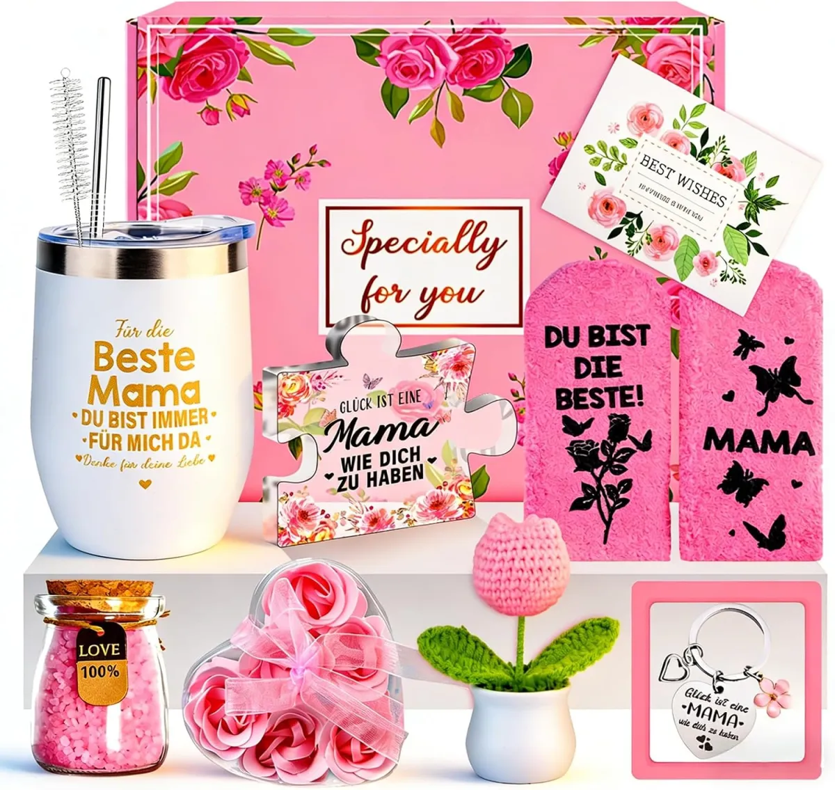 Geschenkbox für Mama – Thermobecher & Wohlfühl-Set