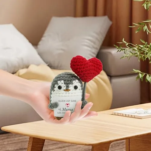 Pinguin-Set mit Schlüsselanhänger für Mama – Bild 3