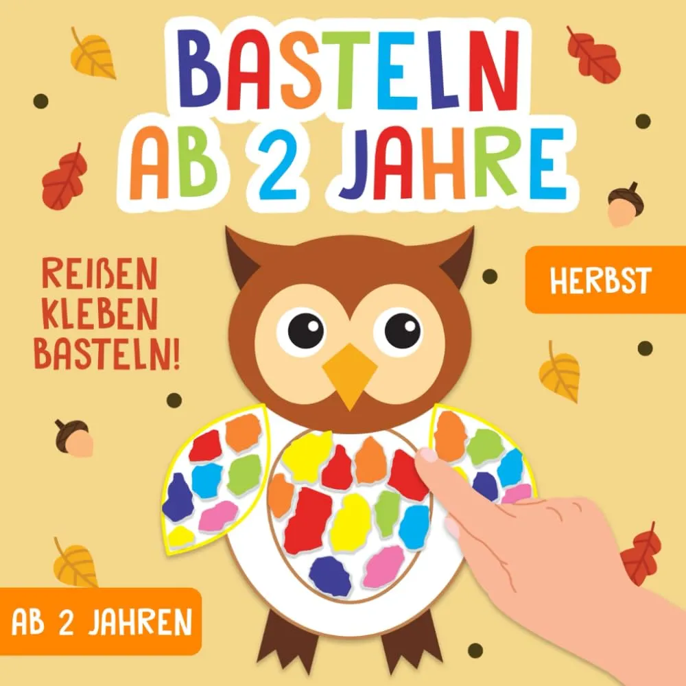 Herbst-Bastelbuch für Kinder ab 2 Jahren