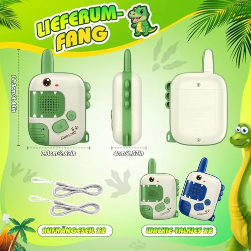 Walkie-Talkies im Dino-Look für kleine Entdecker – Bild 3