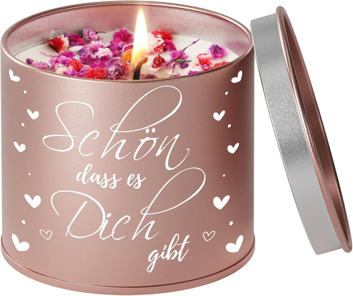 Lavendel-Duftkerze als Geschenk für Frauen