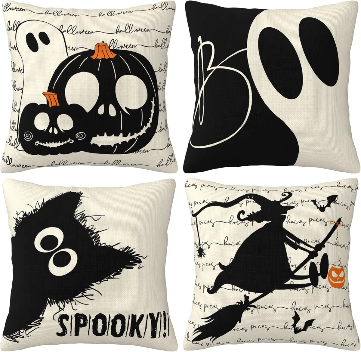 Kissenbezüge im Halloween-Look für Deko-Fans