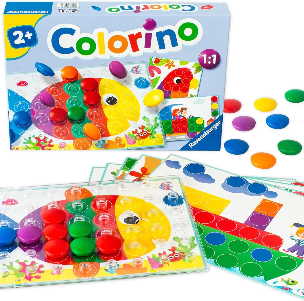 Steckspiel zum Farbenlernen für Kinder ab 2 Jahren
