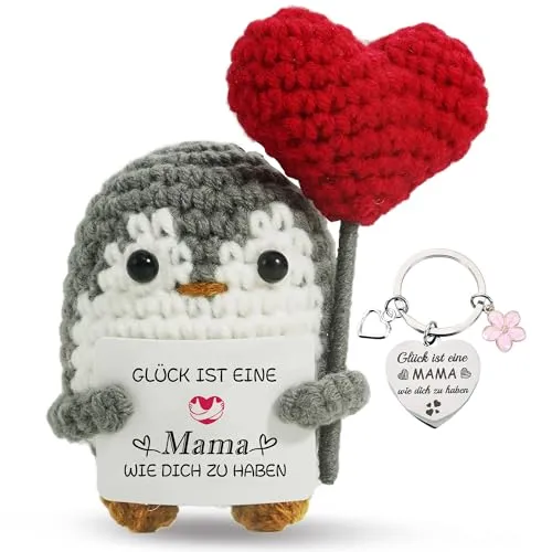 Pinguin-Set mit Schlüsselanhänger für Mama – Bild 2