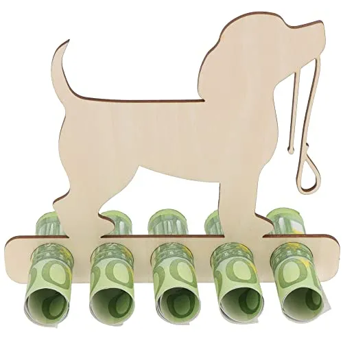 Geldgeschenk aus Holz für Hundefreunde – Bild 2