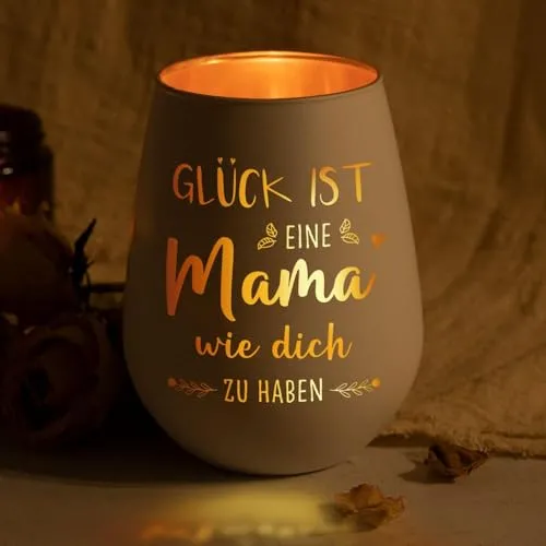 Windlicht mit Gravur – Geschenk für die Mama – Bild 2