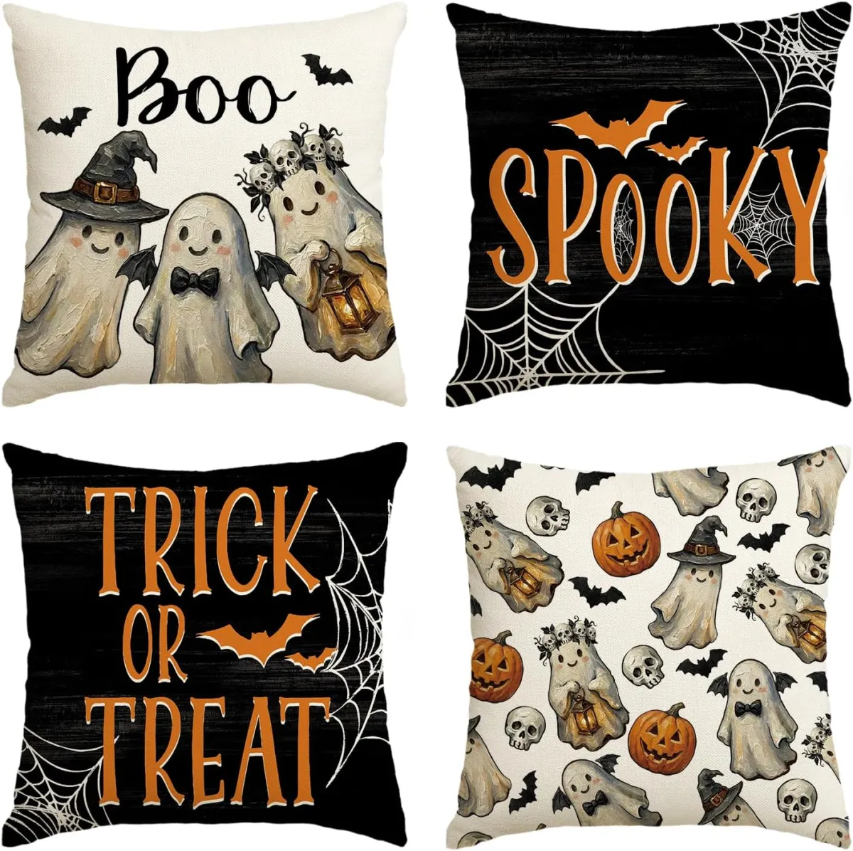 Kissenbezüge im Halloween-Look für Deko-Fans