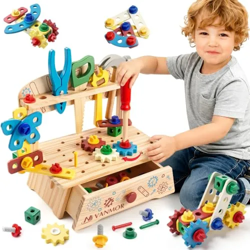 Werkzeugkoffer aus Holz – Geschenk für kleine Bastler – Bild 2