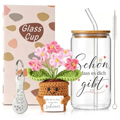 Geschenkset mit Trinkglas für liebe Menschen – Bild 2
