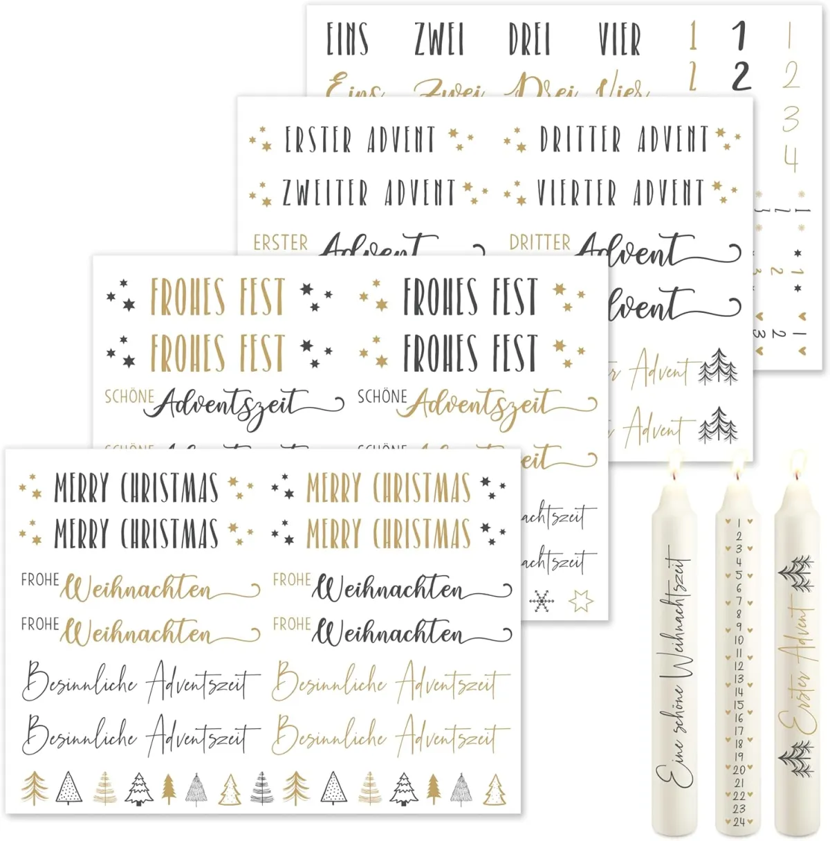 Kerzentattoos für Weihnachten – kreatives Mitbringsel
