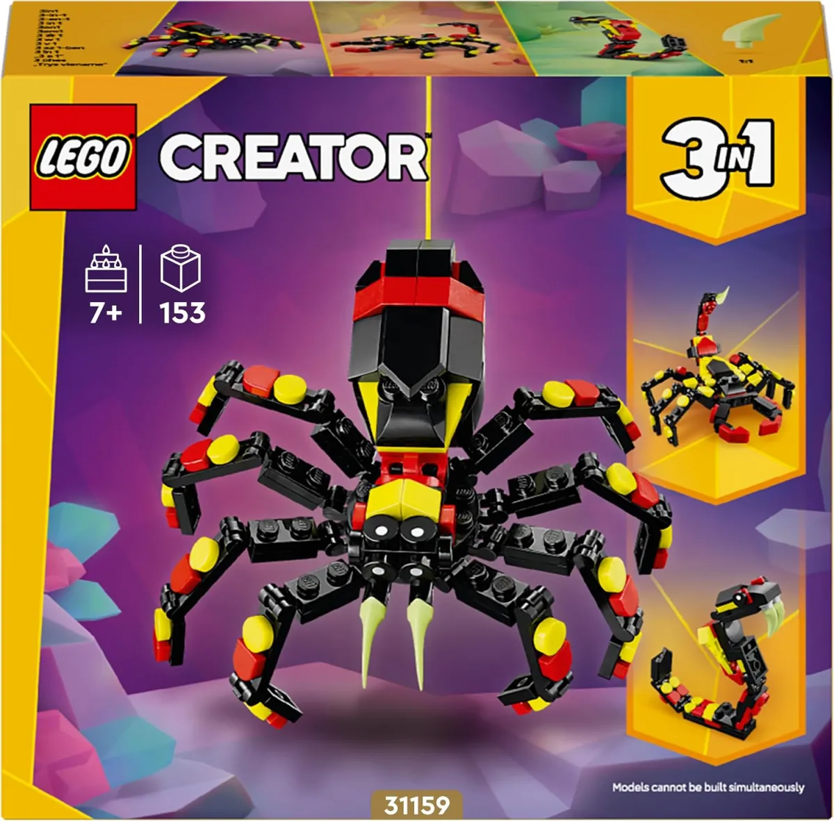 LEGO Creator 3in1 Spinne – Bauset für Kinder ab 7