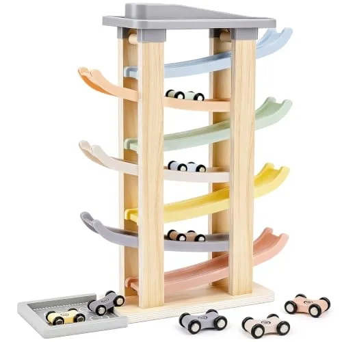 Kugelbahn aus Holz – Geschenk zum 1. Geburtstag – Bild 2