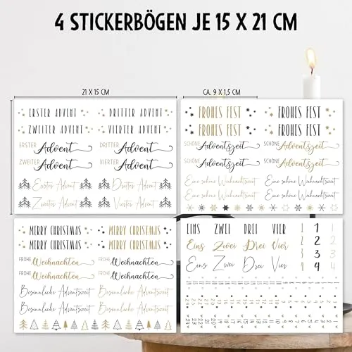 Kerzentattoos für Weihnachten – kreatives Mitbringsel – Bild 3