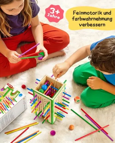 Holz-Geschicklichkeitsspiel für Kinder ab 3 Jahren – Bild 3