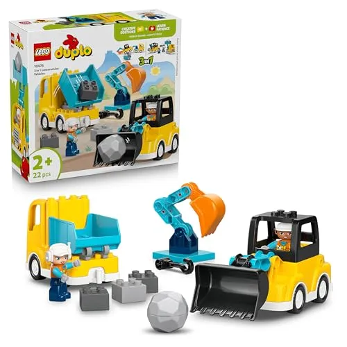 DUPLO Baufahrzeuge-Set – Geschenk ab 2 Jahren – Bild 2