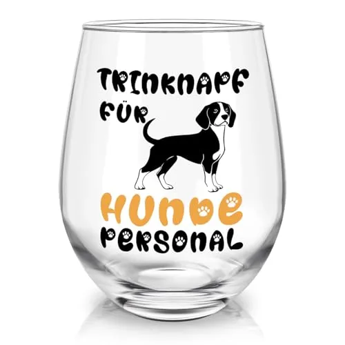 Weinglas mit Spruch für Hundemamas – Geschenkidee – Bild 2